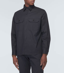 Zegna Cotton-blend overshirt