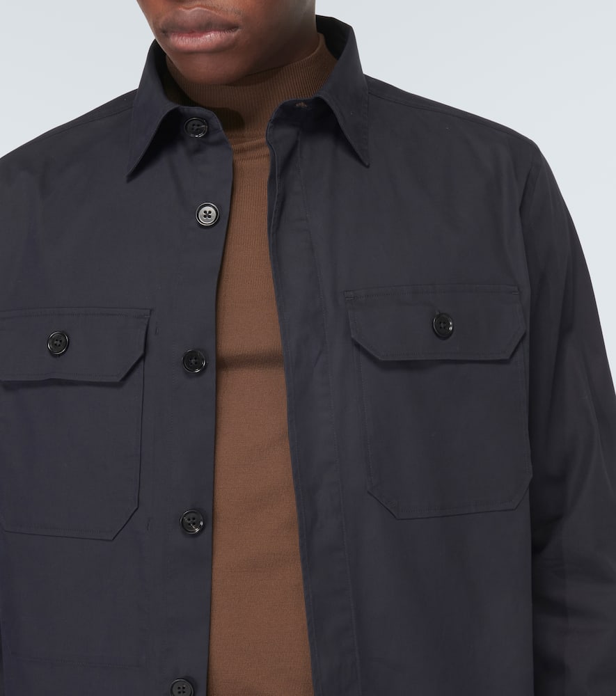 Zegna Cotton-blend overshirt