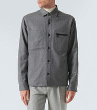 Zegna Padded wool m√É¬©lange overshirt