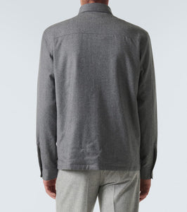 Zegna Padded wool m√É¬©lange overshirt