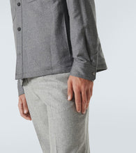 Zegna Padded wool m√É¬©lange overshirt