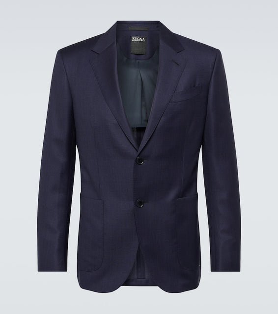 Zegna Single-breasted wool blazer