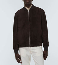 Zegna Suede bomber jacket