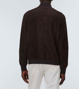 Zegna Suede bomber jacket