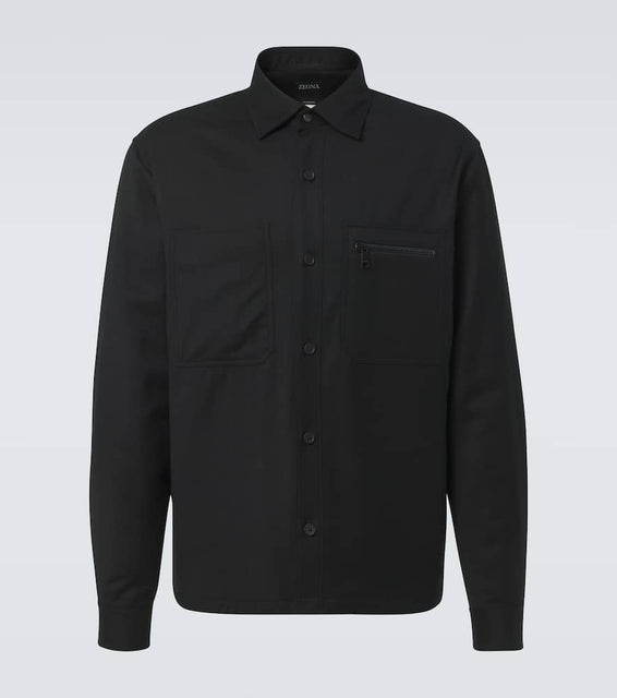 Zegna Technical wool overshirt