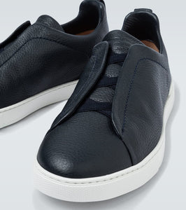 Zegna Triple Stitch leather sneakers