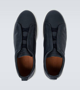 Zegna Triple Stitch leather sneakers