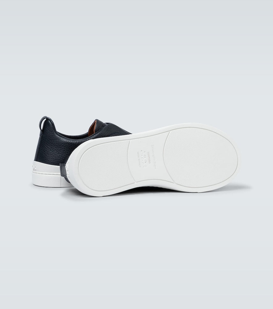 Zegna Triple Stitch leather sneakers