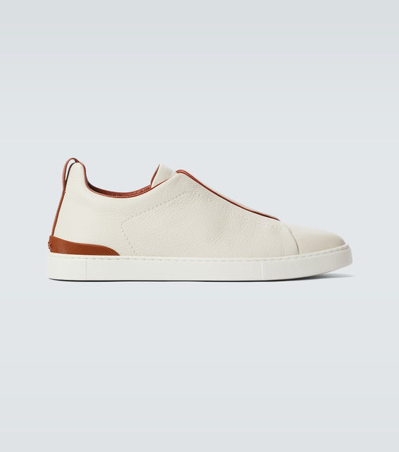 Zegna Triple Stitch leather sneakers