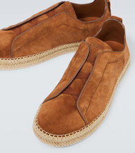 Zegna Triple Stitch suede espadrilles