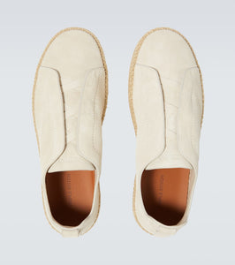 Zegna Triple Stitch suede espadrilles