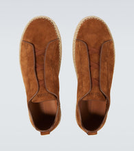 Zegna Triple Stitch suede espadrilles