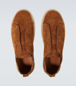 Zegna Triple Stitch suede espadrilles