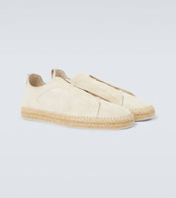 Zegna Triple Stitch suede espadrilles
