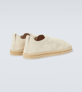 Zegna Triple Stitch suede espadrilles