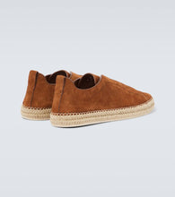Zegna Triple Stitch suede espadrilles
