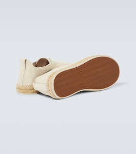 Zegna Triple Stitch suede espadrilles