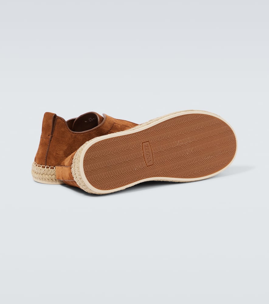Zegna Triple Stitch suede espadrilles
