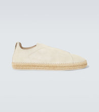 Zegna Triple Stitch suede espadrilles