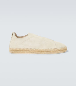 Zegna Triple Stitch suede espadrilles
