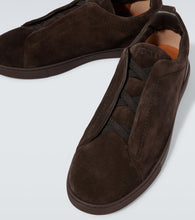 Zegna Triple Stitch suede sneakers