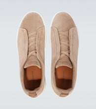 Zegna Triple Stitch suede sneakers
