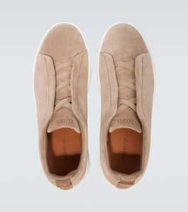Zegna Triple Stitch suede sneakers