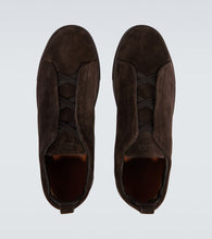 Zegna Triple Stitch suede sneakers