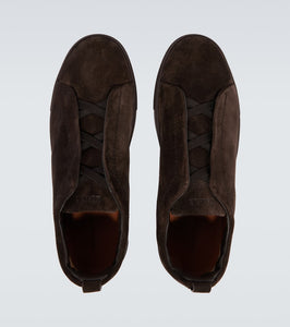 Zegna Triple Stitch suede sneakers