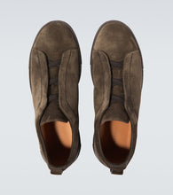 Zegna Triple Stitch suede sneakers