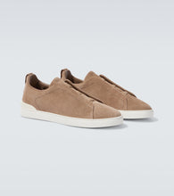 Zegna Triple Stitch suede sneakers