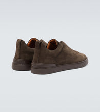 Zegna Triple Stitch suede sneakers