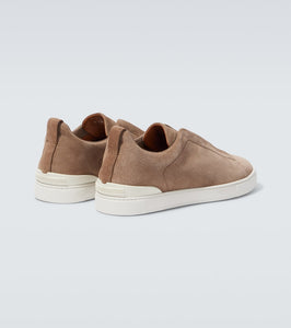 Zegna Triple Stitch suede sneakers
