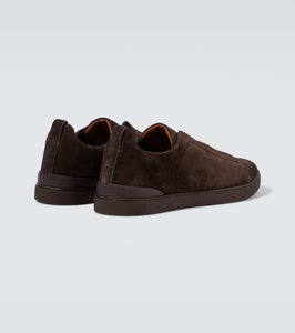 Zegna Triple Stitch suede sneakers