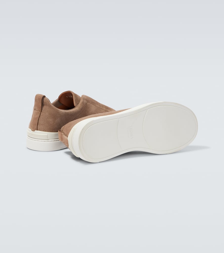 Zegna Triple Stitch suede sneakers