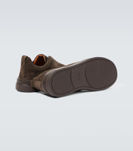 Zegna Triple Stitch suede sneakers