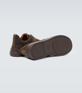 Zegna Triple Stitch suede sneakers