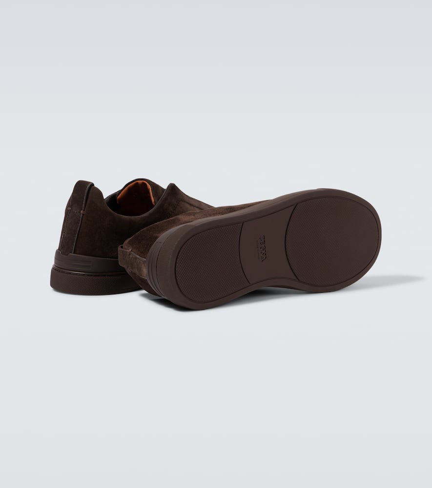 Zegna Triple Stitch suede sneakers