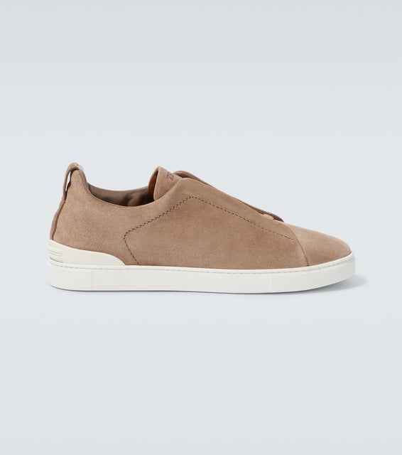 Zegna Triple Stitch suede sneakers
