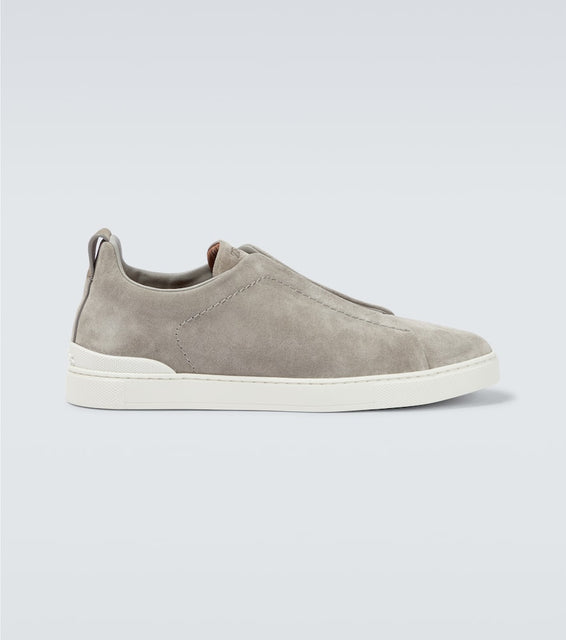Zegna Triple Stitch suede sneakers