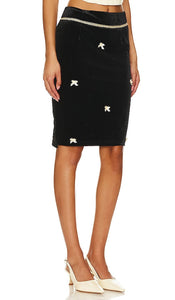 Zemeta Assistant Midi Skirt in Black