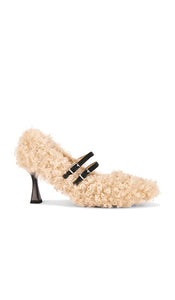 Zemeta Teddy Heel in Beige | Beige Pump Heels for Women