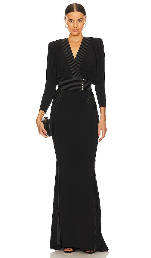 Zhivago I'm Her Man Gown in Black - Zhivago - Je suis son homme - Robe noire - 日瓦戈《我是她的男人》黑色礼服 - Schiwago „Ich bin ihr Mann“-Kleid in Schwarz - Zhivago I'm Her Man 가운 블랙 색상 - Zivago sono il suo uomo Abito in nero