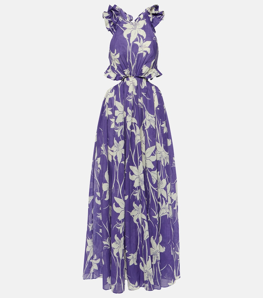Zimmermann Acadian floral cotton maxi dress. Zimmermann 阿卡迪亚花卉棉质长裙