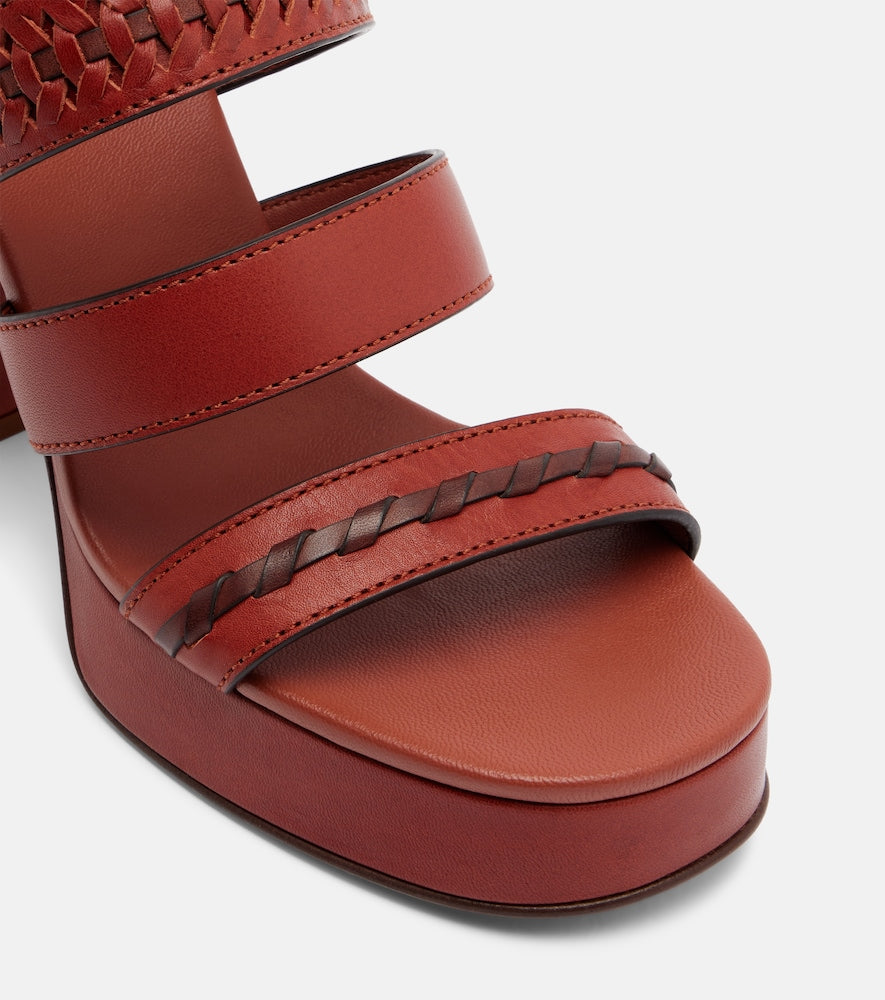 Zimmermann Alchemy leather platform sandals