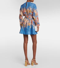 Zimmermann August floral linen minidress