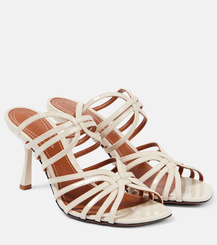 Zimmermann Aura 85 leather mules