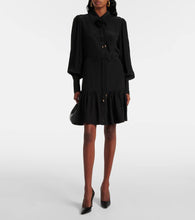 Zimmermann Belted ruffled shirt dress