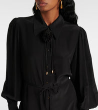 Zimmermann Belted ruffled shirt dress