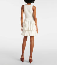 Zimmermann Crush Ruffled tiered knitted minidress